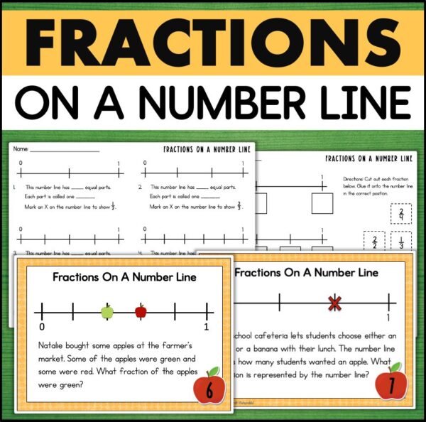 fractions on a number line 3rd grade